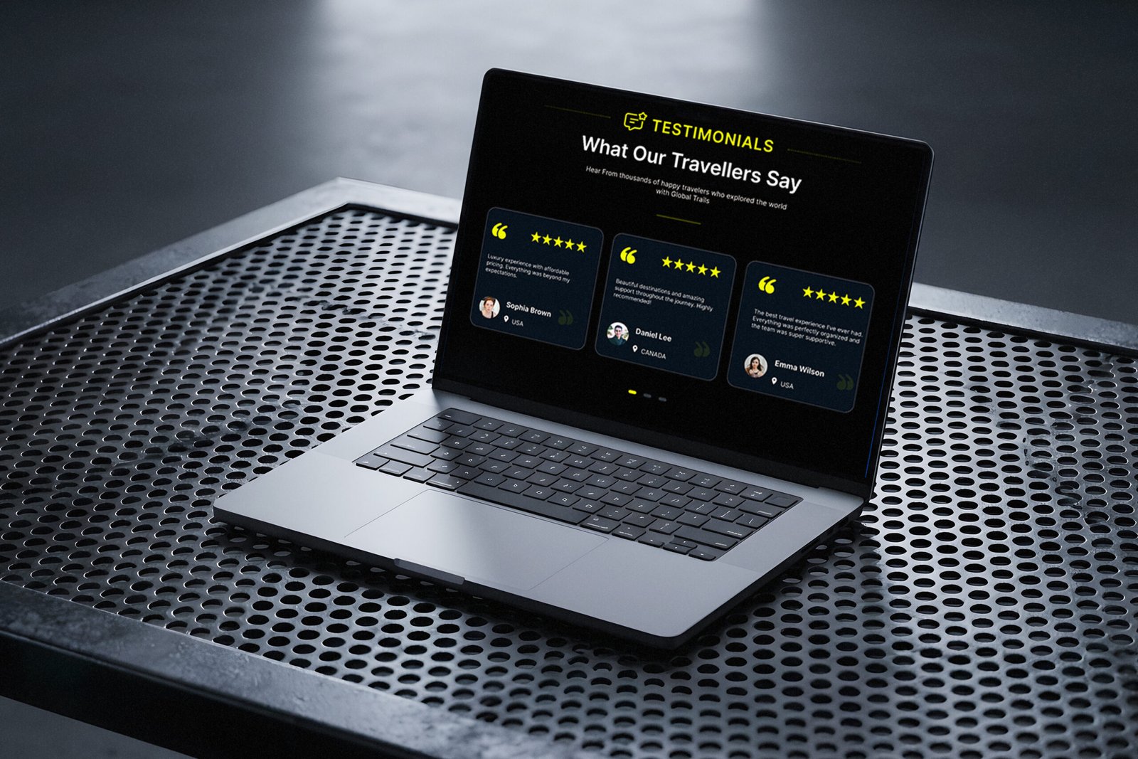 Global Trails Travel Website mockup 05