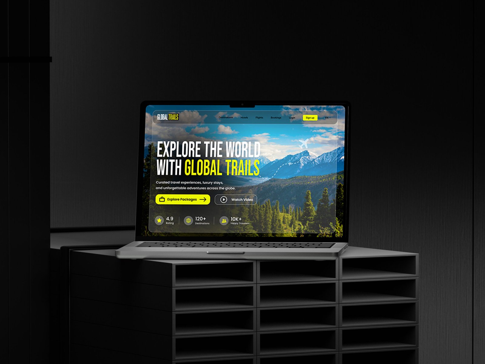 Global Trails Travel Website mockup 01