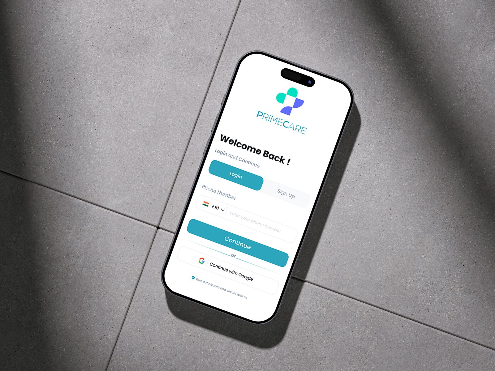 Prime Care Healthcare App mockup 04