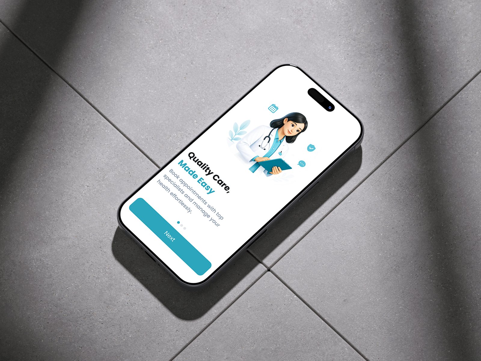 Prime Care Healthcare App mockup 03